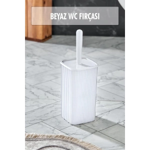 WC Fırçası & Tuvalet Fırçası Beyaz 2 Parça