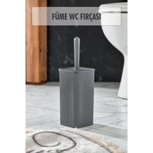 WC Fırçası & Tuvalet Fırçası Füme 2 Parça