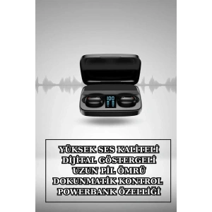 Wireless Şarjlı Pembe Akıllı Saat ve Kablosuz Bluetooth Kulaklık Dokunmatik Kontrol