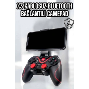 X3 Gamepad Oyun Kolu Bluetooth Bağlantılı Gamestick Android Uyumlu