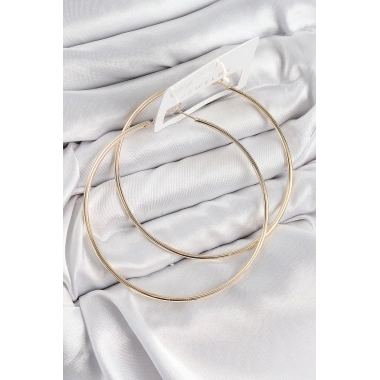 Pirinç Halka Model Gold Renk Kadın Küpe