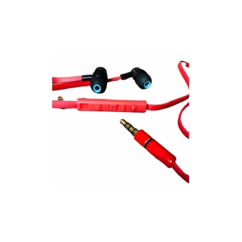 NV-303 Mikrofonlu Kulaklık (iOS - Android Uyumlu) kırmızı