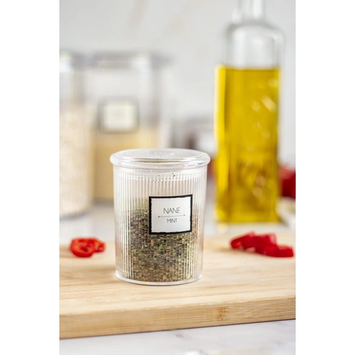 6lı Barok Yuvarlak Baharat Kavanoz Seti & Saklama Kabı & Erzak Kabı (6*250 ML)