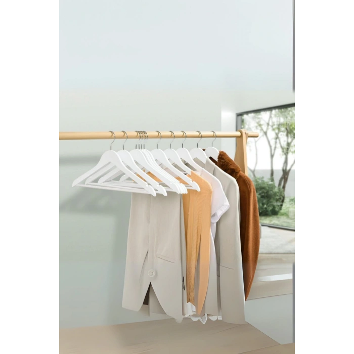 6’lı Ahşap Görünümlü Askı Kahve 44 cm