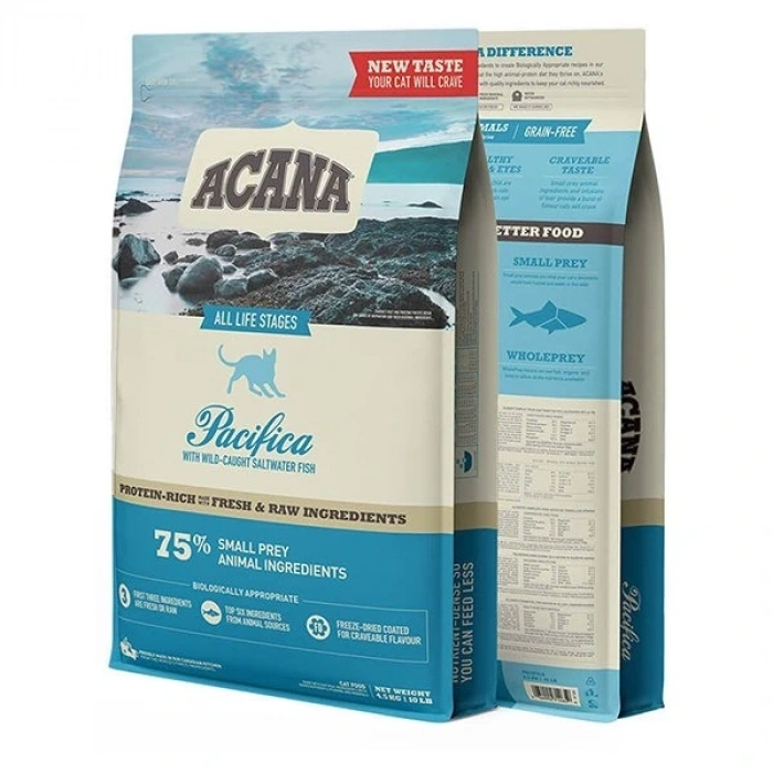 Acana Pacifica Balık ve Sebzeli Yavru ve Yetişkin Kedi Maması 4.5 Kg