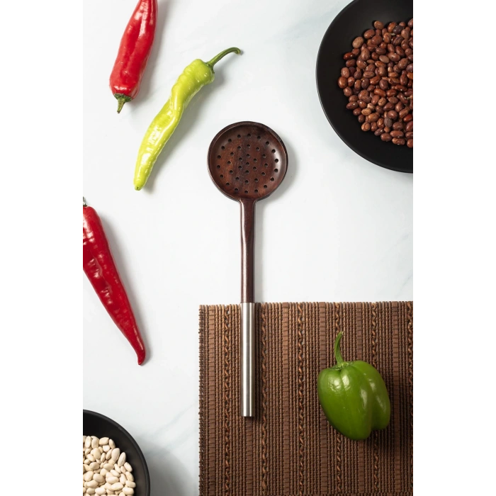 Akasya 2 Li Servis Kaşığı & Sunum Kaşığı & Salata Servis Seti