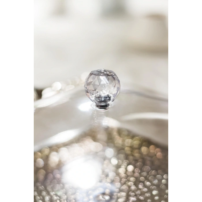 Akrilik Şeffaf 4lü Tek Kapaklı Kahvaltılık & Sunumluk-2065-1