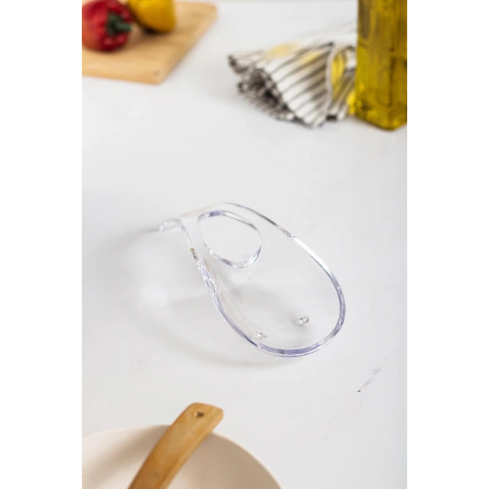 Akrilik Mürdüm Tezgah Üstü Kirli Kaşıklık & Kepçe Altlığı