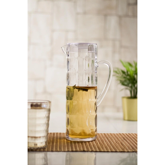 Akrilik Allegra 1,5 Lt Koyu Yeşil Sürahi (Buzdolabı Kapak Rafına Sığar)