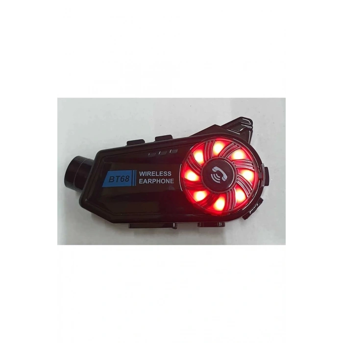 Bt68 Motosiklet Kask Bluetooth Kulaklık 1080p Kamera Ses Kontrolü Video Kayıt Özellikli İntercom