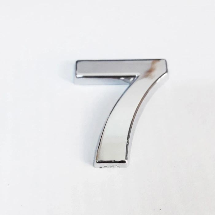 Cemax 7 Rakamı 3,75 Cm Krom Yapışkanlı