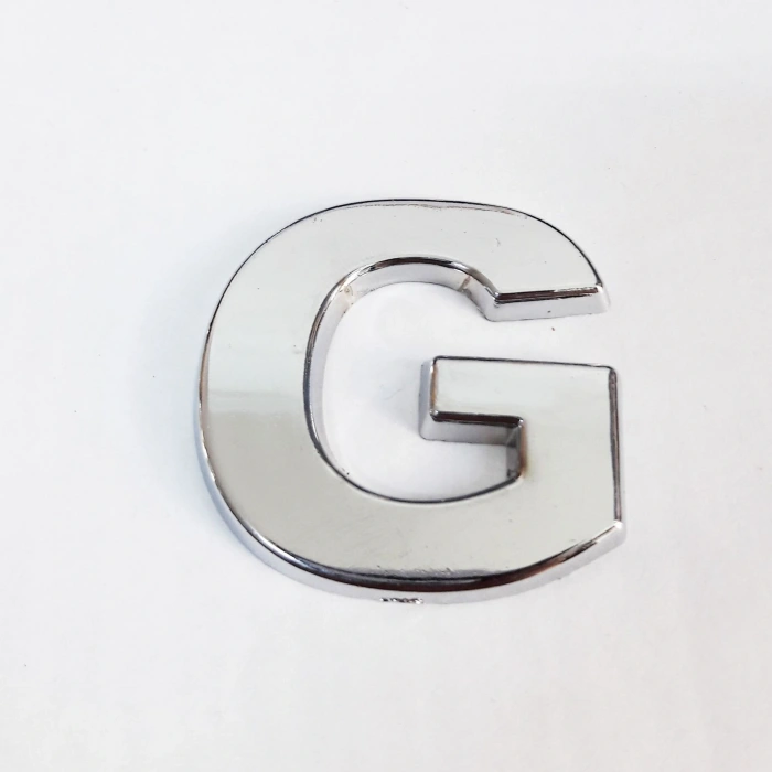 Cemax G Harfi  3,75 Cm Krom Yapışkanlı