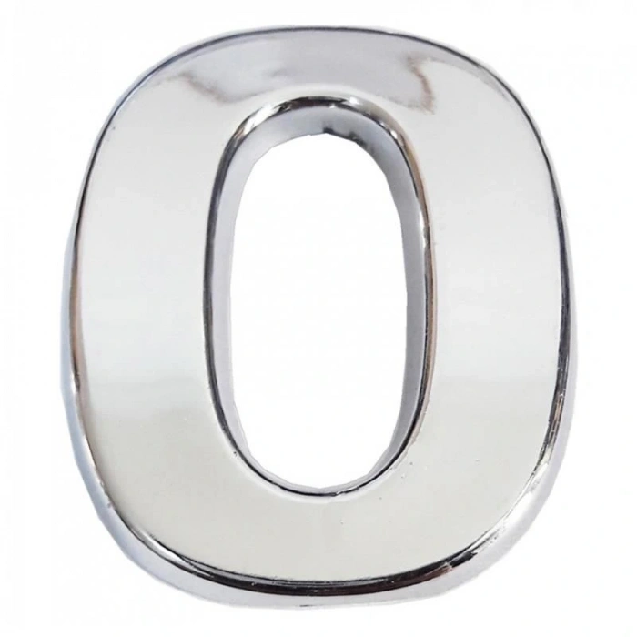 Cemax Krom Yapışkanlı 0 Rakamı 5 Cm