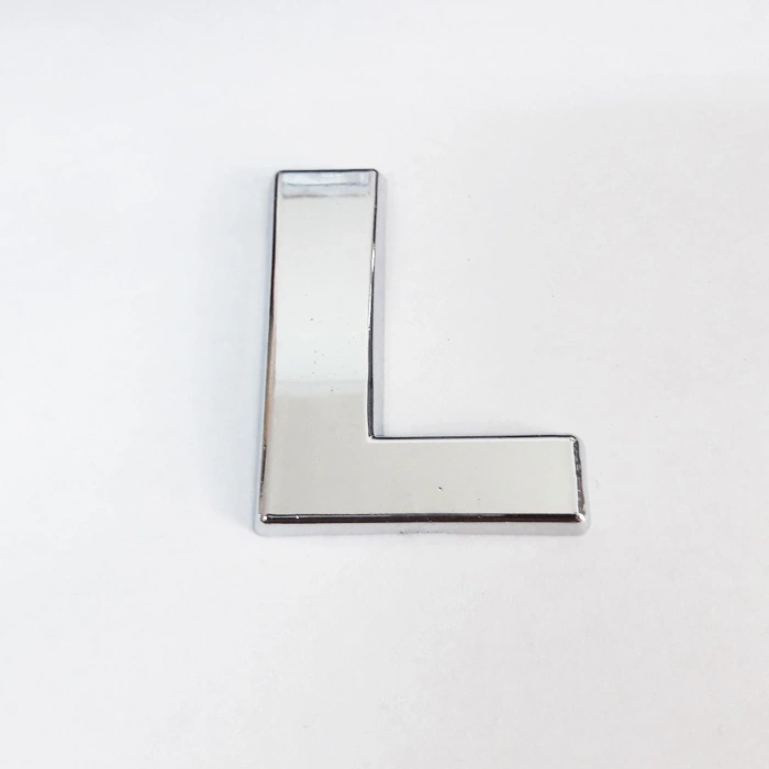 Cemax L Harfi  3,75 Cm Krom Yapışkanlı