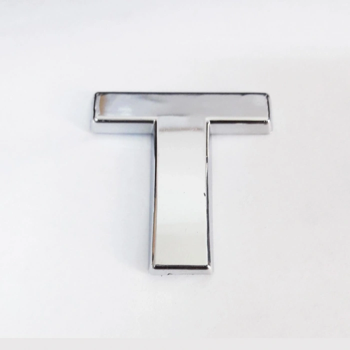 Cemax T Harfi  3,75 cm Krom Yapışkanlı