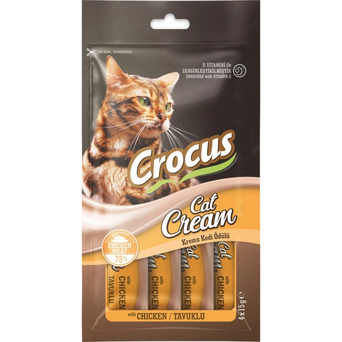 Crocus Tavuklu Krema Kedi Ödülü 4x15g