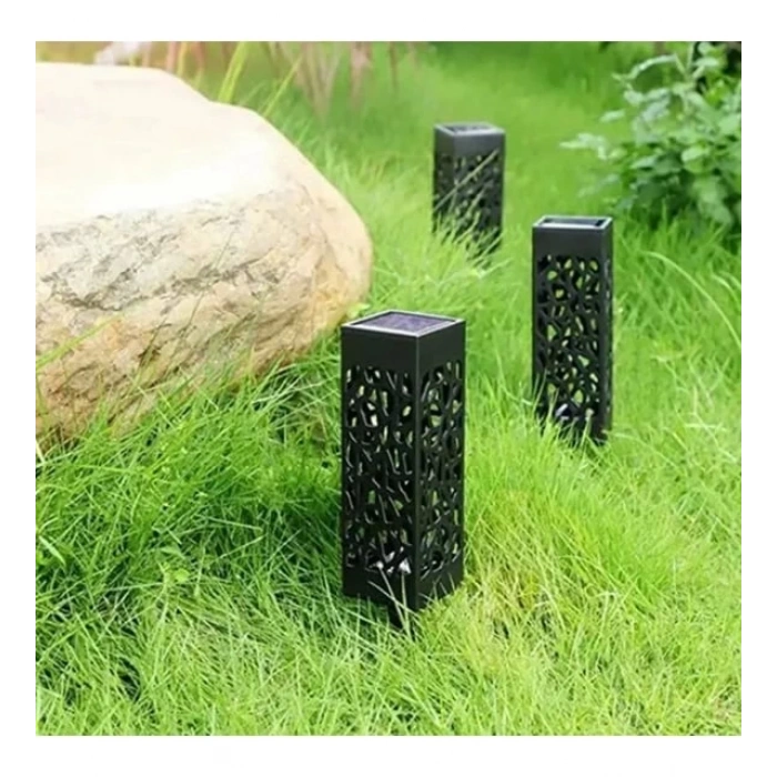 Dekoratif Solar Güneş Enerjili Bahçe Aydınlatması Yürüyüş Yolu Seti ( 6 Adet )