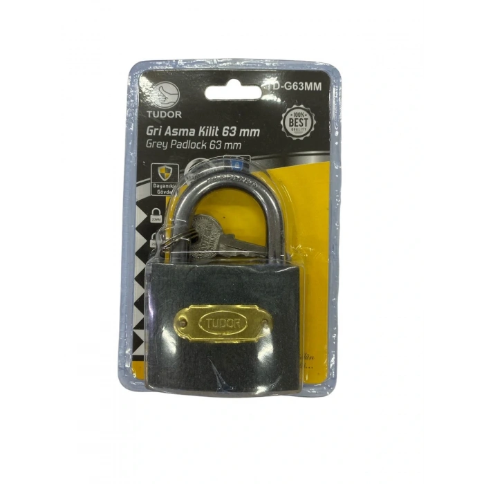 Ennalbur Tudor 63 mm Kısa Gri Asma Kilit