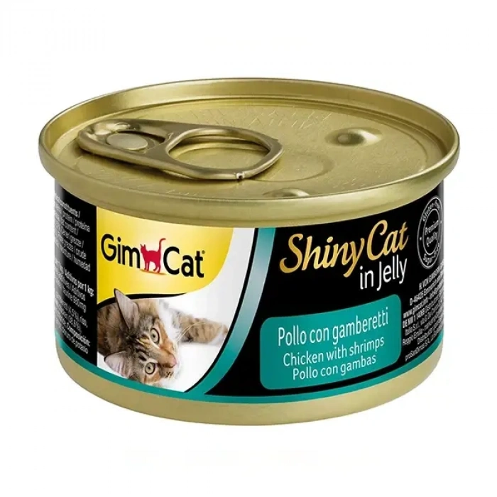 Gimcat Shinycat Tavuklu Karidesli Konserve Kedi Maması 1 Adet 70 Gr