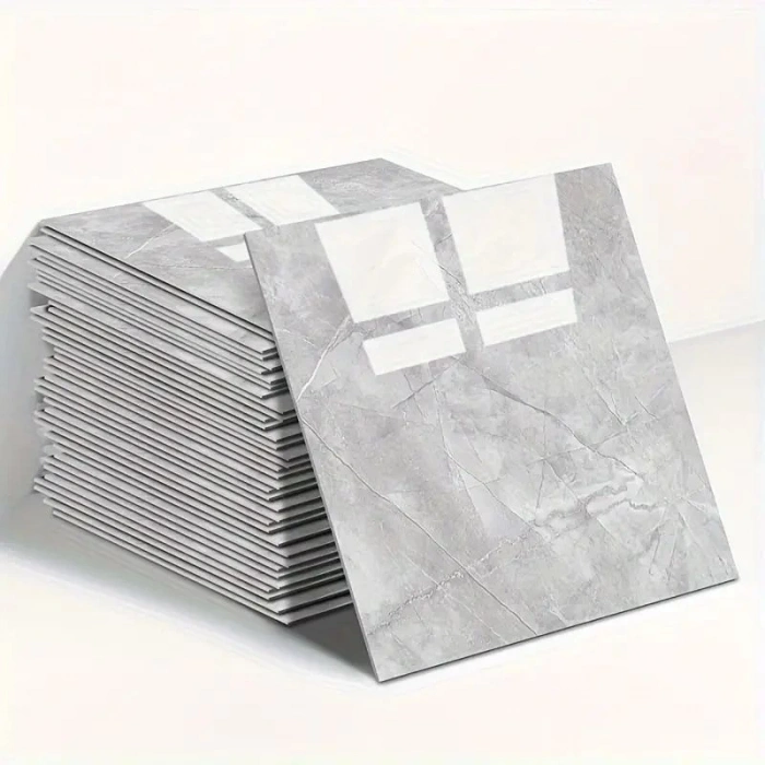 Gri Mermer Desen Duvar Sticker (30*30)