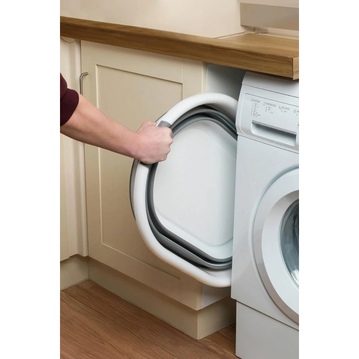Katlanabilir Silikon Çamaşır Sepeti & Akordiyon Katlanır Sepet 27 Lt