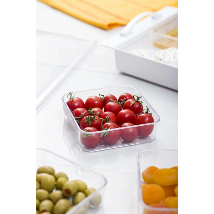 Mat Siyah Akrilik Saray Kahvaltılık Seti