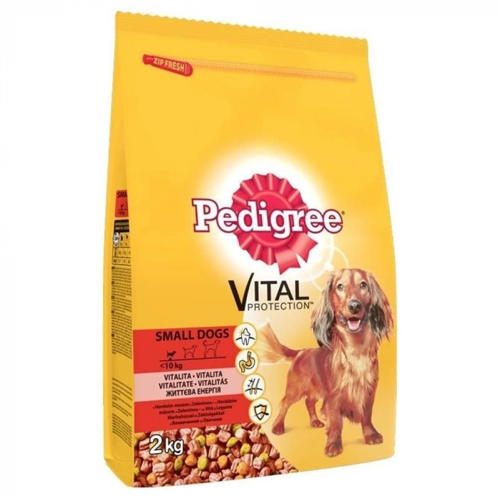 Pedigree Biftekli Sebzeli Küçük Irk Yetişkin Köpek Maması 2 Kg