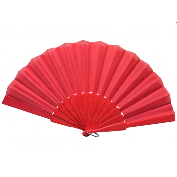 Plastik Kumaş Yelpaze 12li Kırmızı