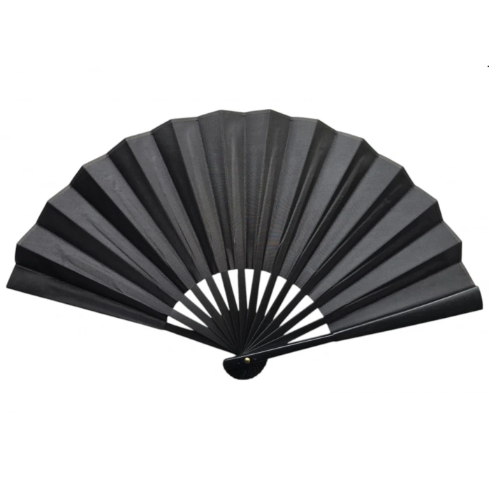 Plastik Kumaş Yelpaze 12li Siyah