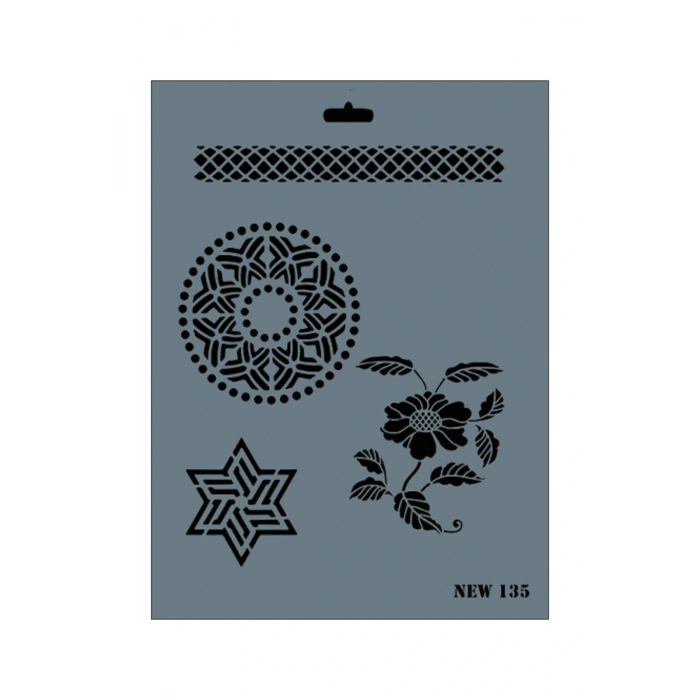 Rich New Seri N135 Stencil 35X25 Cm