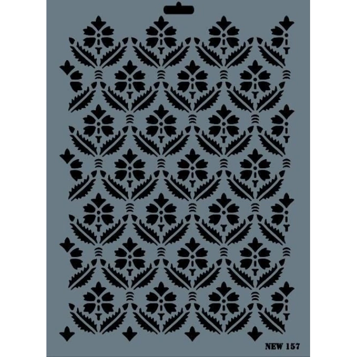 Rich New Seri N157 Stencil 35X25 Cm