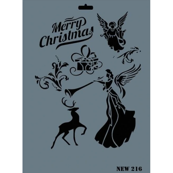 Rich New Seri N216 Stencil 35X25 Cm