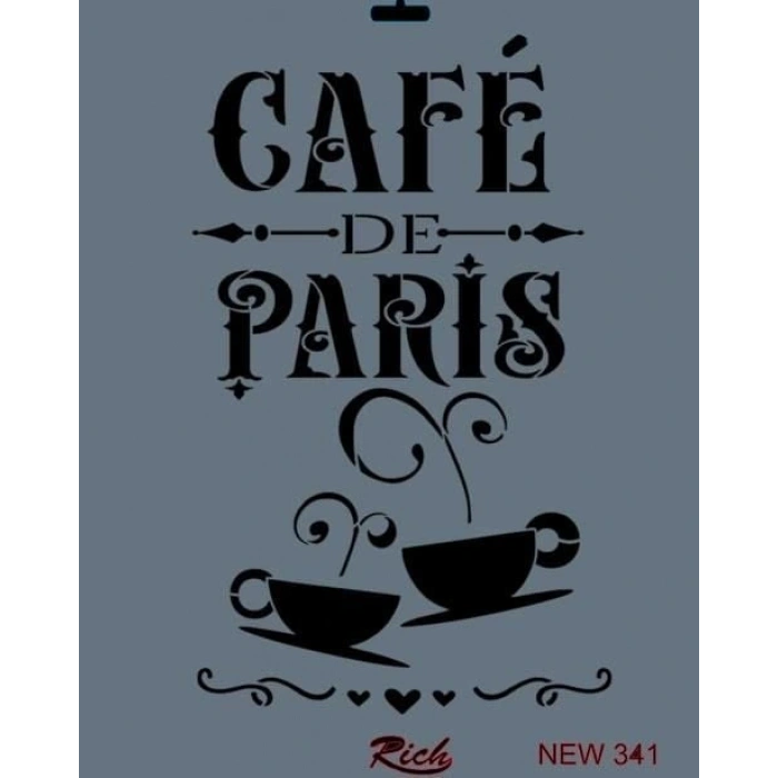 Rich New Seri N341 Stencil 35X25 Cm