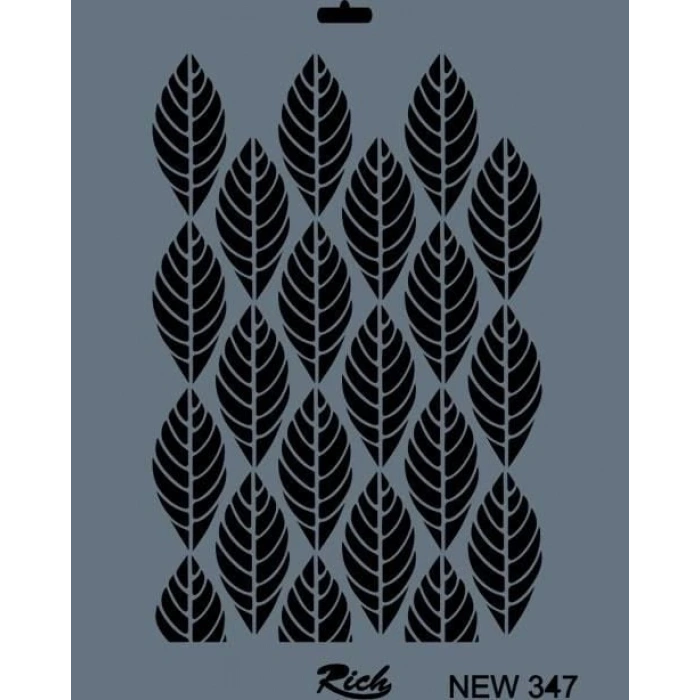 Rich New Seri N347 Stencil 35X25 Cm