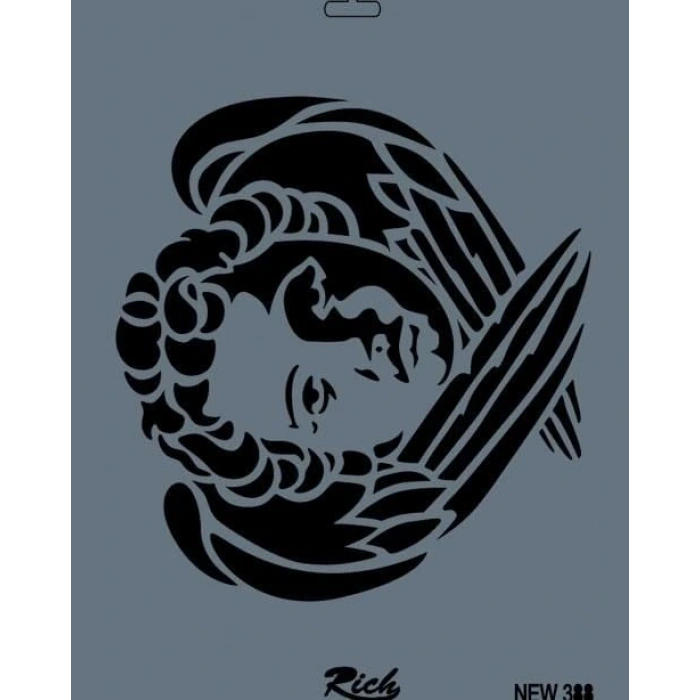 Rich New Seri N388 Stencil 35X25 Cm