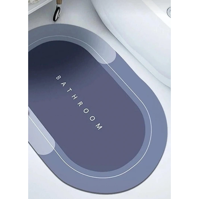 Süper Su Emici Kaymaz Tabanlı Banyo Paspası ( 40x60 )cm