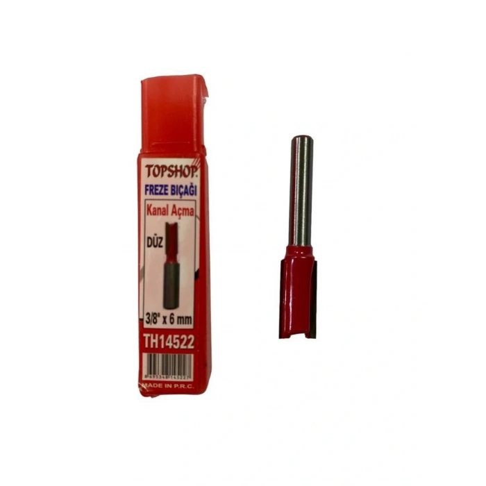 Topshop 14522 Düz Kanal Açma Freze Bıçağı 3/8'X6 Mm