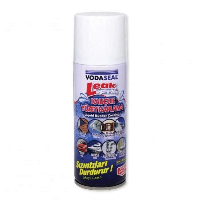 Vodaseal Leak Fix Kauçuk İzolasyon Spreyi 200 ml Beyaz