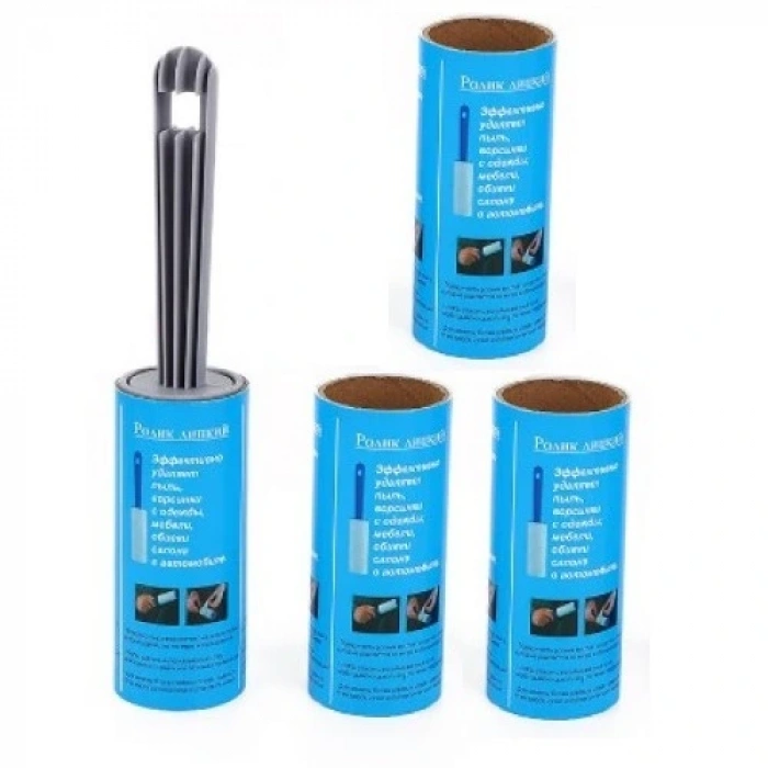 4 Yedekli 240 Yaprak Tüy ve Toz Toplama Rulosu