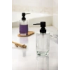 Cam Şeffaf Sıvı Sabunluk 200 ml Banyo Lavabo