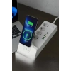 Akım Korumalı Priz Ve Masaüstü Şarj İstasyonu Kablosuz 4 Priz ,4 Usb, 2 Type-c Girişli 2 Metre