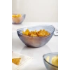 Akrilik Barok Lacivert Orta Boy Oval Meyve & Salata Kasesi & Karıştırma Kabı / 1,6 Lt  (CAM DEĞİLDİR)