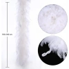 Beyaz Renk Kabarık Kalın Otriş Boa Tüy 6 Cm Genişlik 180-200 Cm Uzunluk
