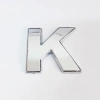 Cemax K Harfi  3,75 Cm Krom Yapışkanlı