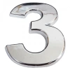 Cemax Krom Yapışkanlı 3 Rakamı 5 Cm