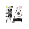 Endoskop 3 İn 1 Yılan Kamera Usb Micro Usb Type-c 20 Metre Sert Kablo