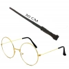 Harry Potter Asası 30 Cm Ve Metal Harry Potter Gözlüğü