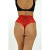 Kırmızı Kadın Çizgili Külot Veronica-k1009