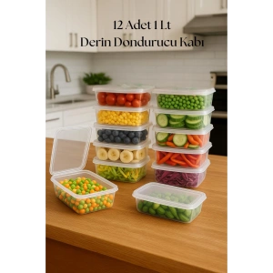 6’lı Kapaklı Derin Saklama Kabı Buzdolabı Düzenleyici 1.5 Lt