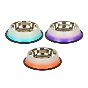 24 Oz. Ke-3204ds Kaymaz 720 Ml Çift Renkli Çelik Mama Kabı